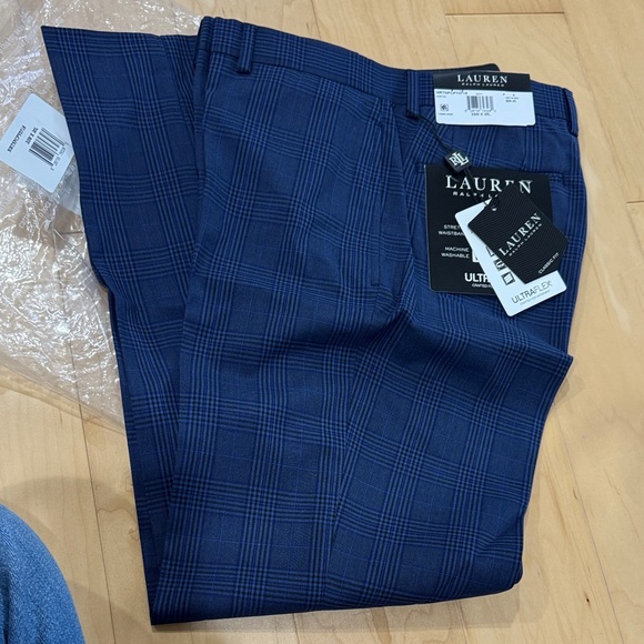 Lauren Ralph Lauren Other - Lauren Ralph Lauren LRL Ultraflex blue plaid NORTON trousers 33 X 30